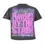 Black Hellstar Powered By The Star T-Shirt Back