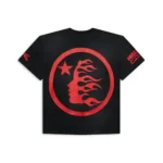 Red and Black Hellstar Sports Beat Us T-Shirt Back