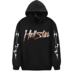 Black Hellstar Studios Flame Hoodies