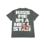 Black Hellstar Studios Kiss Me T-Shirts Back