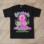 Black Hellstar Meditation Skeleton Tees
