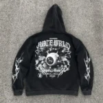 Black Hellstar x Juice World Hoodie Back