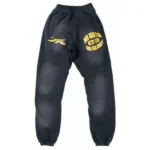 Black Unisex Hellstar No Guts No Glory Closed Elastic Bottom Pants