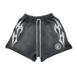 Black Hellstar Flame Shorts