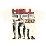 Cream Hellstar Studios Human Development T-Shirt Back