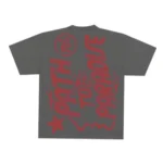 Grey Hellstar Studios Jesus Emblem T-shirt Back