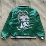 Green Path to Paradise Hellstar Bomber Jacket Back