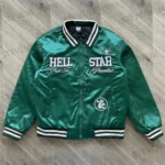 Green Path to Paradise Hellstar Bomber Jacket