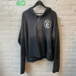 Black Zip-up Vintage Washed Hellstar Hoodie