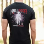 Vintage Black Hellstar Retro T-shirt Back