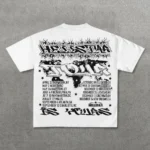 White Hellstar Studios Go Round the World T-shirt Back