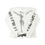 White Hellstar Scoreboard Long Sleeve Tee Back