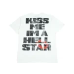White Hellstar Studios Kiss Me T-Shirt Back