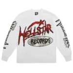 White Hellstar Records Long Sleeve Tee