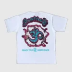 White Hellstar Studios Meditation Skeleton Tee Back