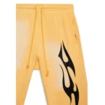 Yellow Hellstar Sports Sweatpants Design