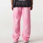 Pink Hellstar Studios Flame Sweatpants Back