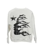 White Hellstar Dennis Rodman Long Sleeve Tee Back
