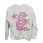 White Hellstar Paradise Girls Long Sleeve Tee Back