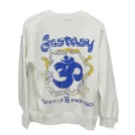 White Hellstar Yoga Long Sleeve Shirt Back