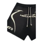 Black Hellstar Warm up Shorts Side