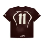 Brown Hellstar Studios Warm-Up T-shirt Back