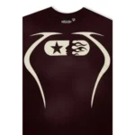 Brown Hellstar Studios Warm-Up T-shirt Front