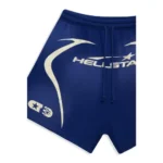 Royal Blue Hellstar Warm-Up Shorts Side