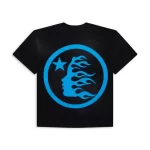 Black/Blue Hellstar Classic Tee Shirt Back