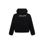Black Hellstar Essentials Zip-Up Hoodie Back