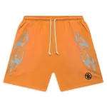 Orange Hellstar Studios Flame Shorts
