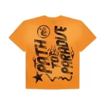 Orange Hellstar Studios Jesus T-Shirt Back
