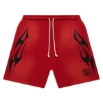 Red Hellstar Studios Flame Shorts
