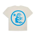 White/Blue Hellstar Classic T-Shirt - Image 2
