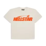 White/Orange Hellstar Records Classic T-Shirt