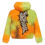 Orange Hellstar Halloween Vomit Hoodie Back