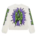 White Hellstar Horror Book Longsleeve Back