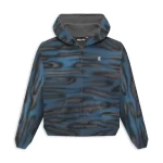 Blue Hellstar Path to Paradise Airbrush Zip-Up Hoodie