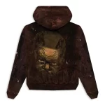 Brown Hellstar Graffiti Hoodie Back