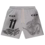 Grey Hellstar Yoga Shorts