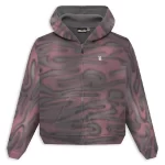 Pink Hellstar Path to Paradise Airbrush Zip-Up Hoodie