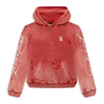 Red Hellstar Path To Paradise Zip-Up Hoodie