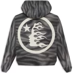 White Hellstar Classic Logo Airbrush Zip-Up Hoodie Back