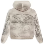 White Hstar Records Hoodie Back