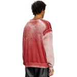 Red Hellstar x Diesel K-Belez Reverse Logo Jumper Back
