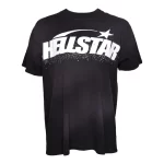 Black Hellstar Studios Classic Rhinestone Logo T-Shirt