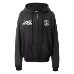 Black Hellstar Studios HS Logo Zip-Up Hoodie