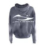 Grey Hellstar Studios HS Uniform Zip-Up Hoodie Back Side