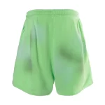 Neon Green Hellstar Studios Flame Shorts Back Side
